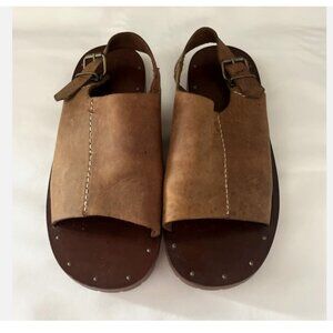 POLO SPORT RALPH LAUREN Vintage Y2K Brown Sandals Chunk Adjustable Strap Men 11D